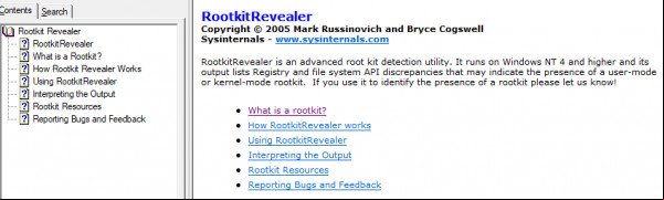 Rootkit Revealer screenshot 1
