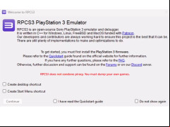 RPCS3 - welcome-screen