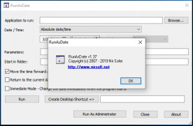 RunAsDate screenshot 2