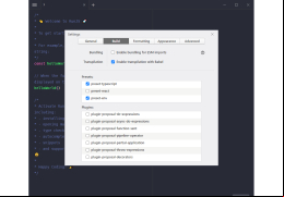 RunJS - build-settings