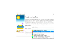 Sandboxie - new-sandbox