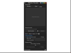 Shutter Encoder - menu