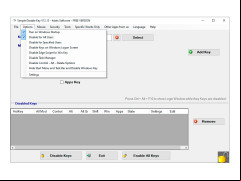 Simple Disable Key - options
