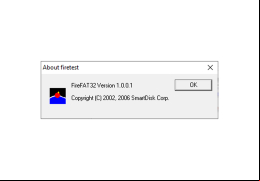 SmartDisk FAT32 Format Utility - about-application