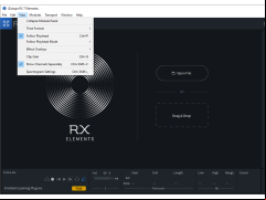 SOUND FORGE Audio Studio - view-menu