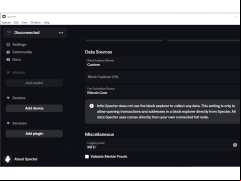 Specter - data-sources-settings