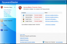SpywareBlaster screenshot 1