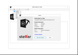Stellar Video Repair - about-application