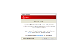Sun Java JRE - welcome-screen