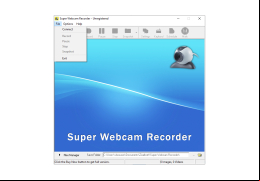 Super Webcam Recorder - file-menu