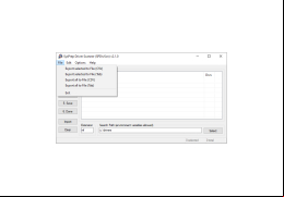 SysPrep Driver Scanner - file-menu