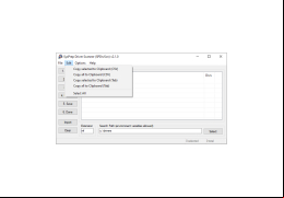 SysPrep Driver Scanner - edit-menu