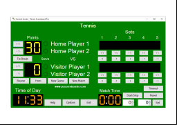 Tennis Scoreboard Pro - example