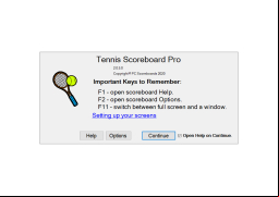 Tennis Scoreboard Pro - about-application