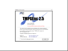 TMPGEnc - about-application