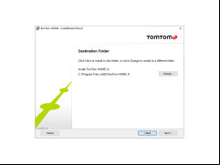 TomTom HOME - destination-folder