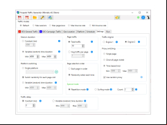 Torpedo Website Traffic Generator - settings