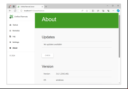 Unified Remote - about-application