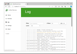 Unified Remote - logs