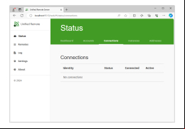 Unified Remote - connections