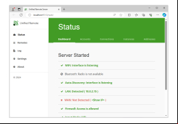 Unified Remote - status