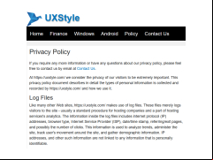 UxStyle - policy