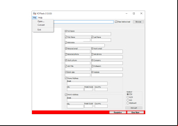 VCFTools - file-menu