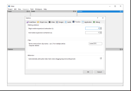 Vidiot - timeline-settings