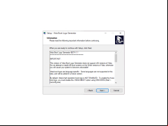 Vista Boot Logo Generator - information
