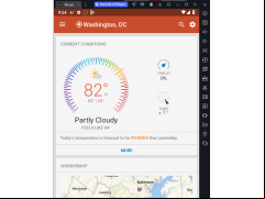 Weather Underground - main-screen