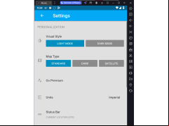 Weather Underground - settings-menu