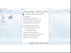 Windows Media Player - options