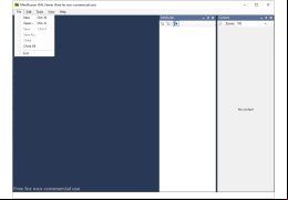 XML Viewer - file-menu