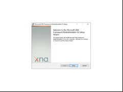 XNA Framework Redistributable - welcome-screen-setup