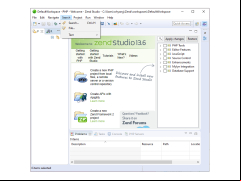 Zend Studio - search-menu