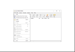 ZipX - file-menu