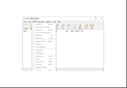 ZipX - actions-menu