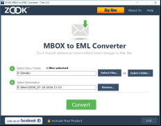 ZOOK MBOX to EML Converter screenshot 1